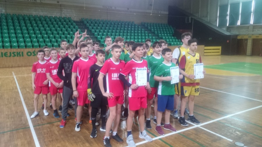 Chłopcy w ¼ Finału Wojewódzkiego Igrzysk Młodzieży Szkolnej w piłce ręcznej