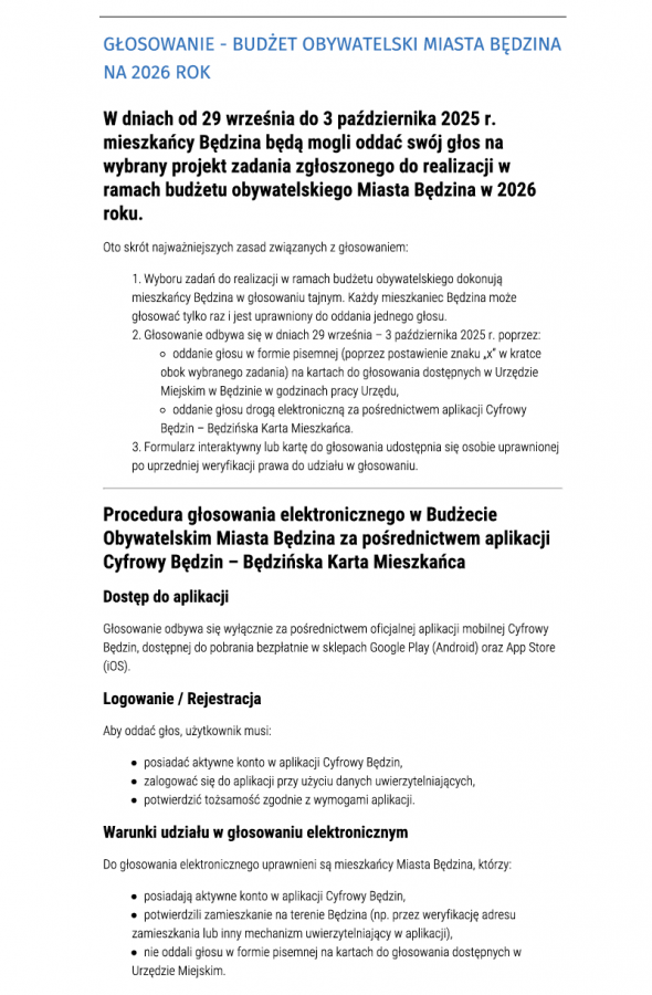 VIII Edycja Budżetu Obywatelskiego